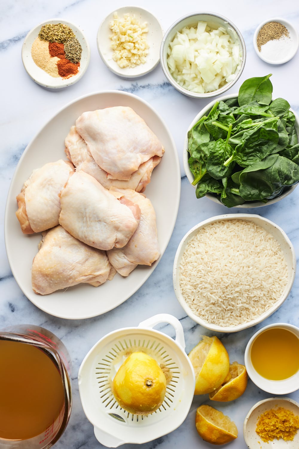 One Pan Greek Chicken and Rice