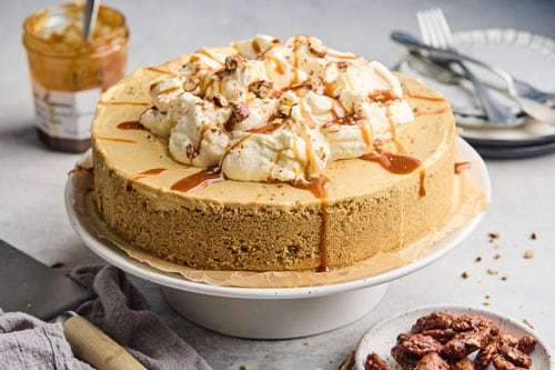 Creamy No Bake Pumpkin Cheesecake