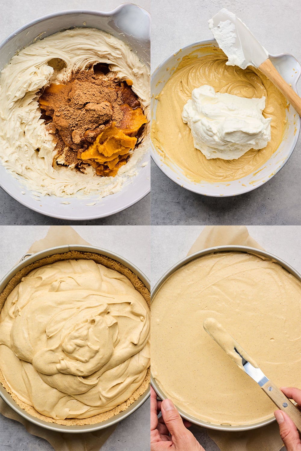 Creamy No Bake Pumpkin Cheesecake