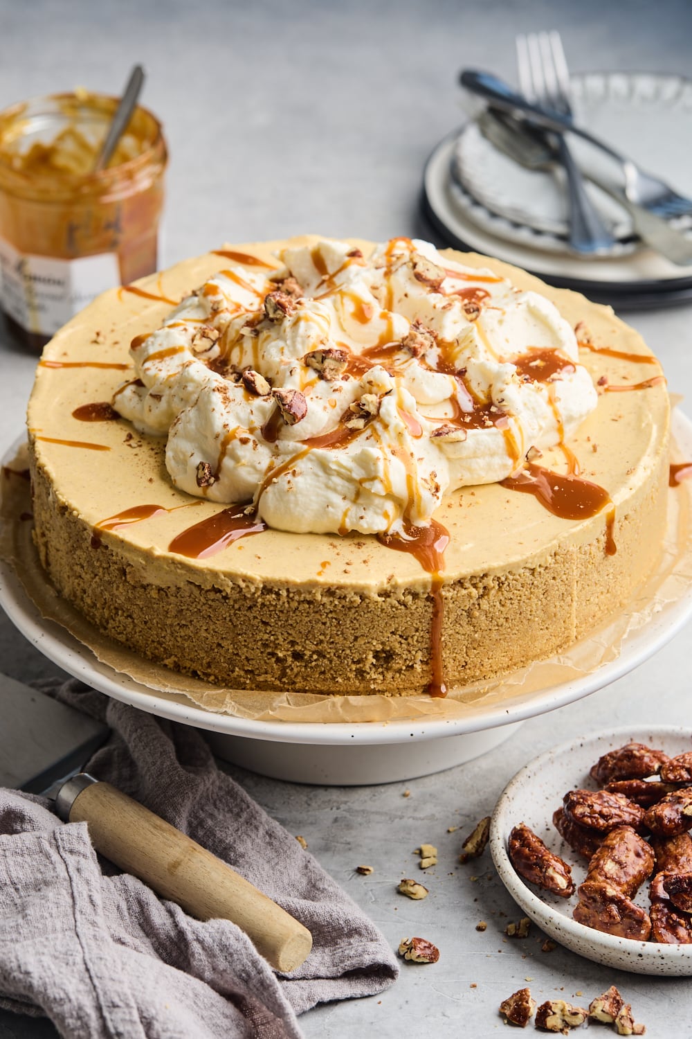 Creamy No Bake Pumpkin Cheesecake