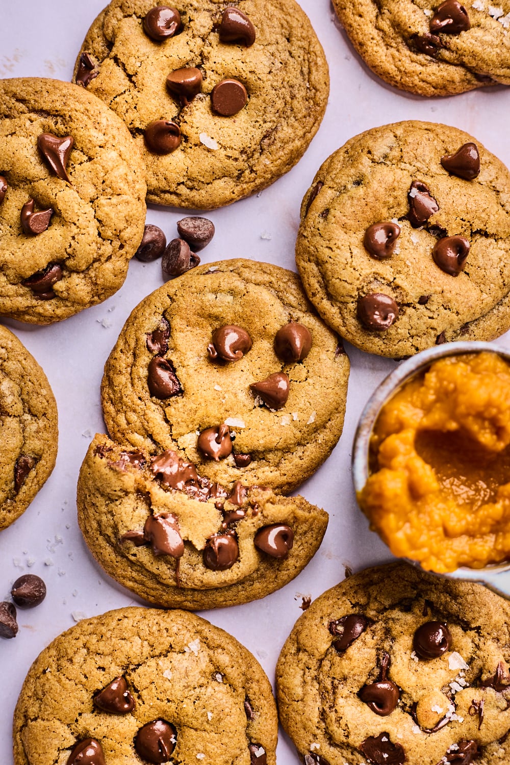 Pumpkin Chocolate Chip Cookies