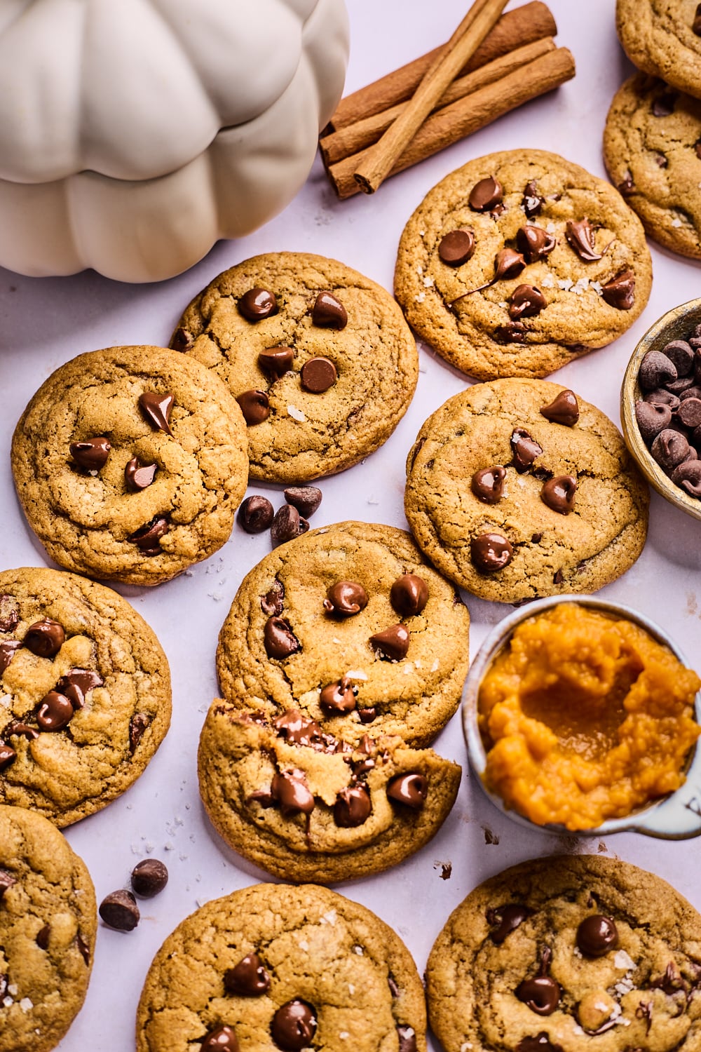 Pumpkin Chocolate Chip Cookies