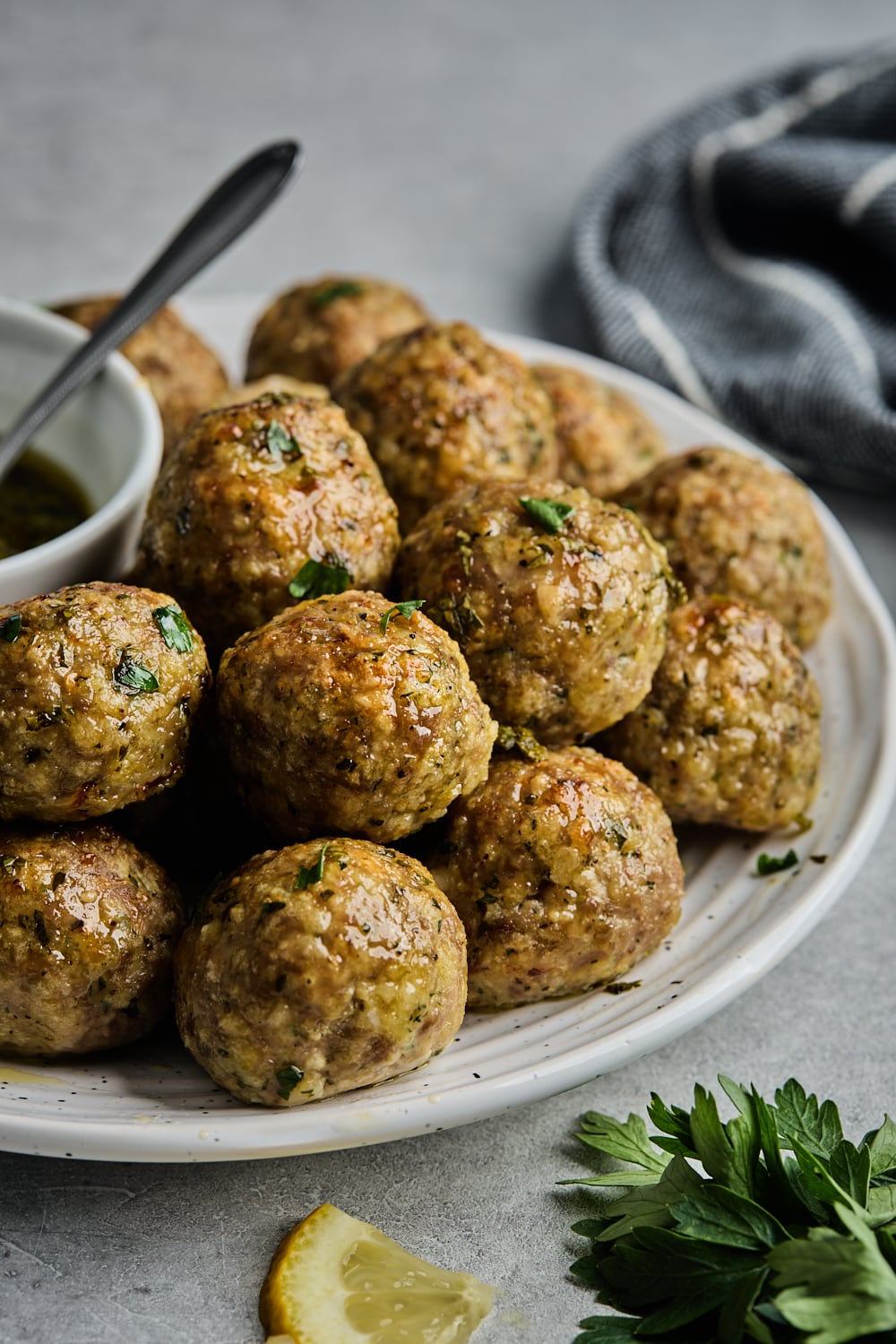 Turkey Meatballs Plated