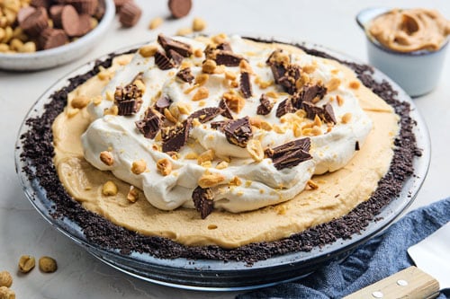 No Bake Peanut Butter Pie