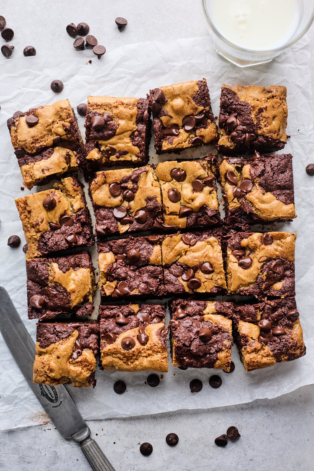 Homemade Chocolate Chip Brookies