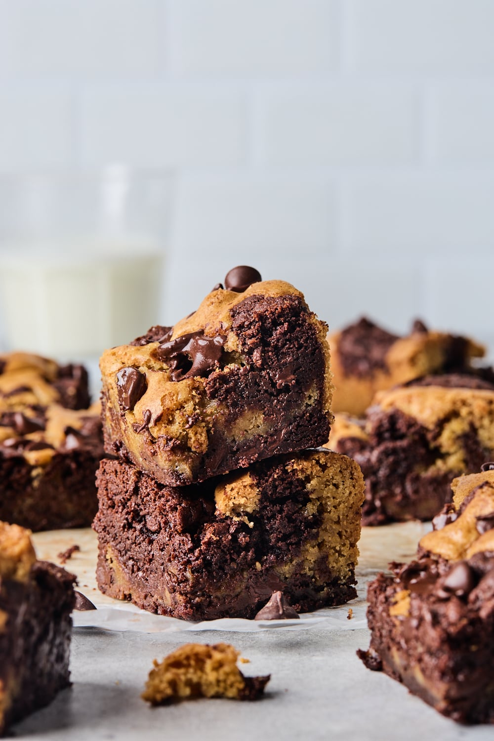 Homemade Chocolate Chip Brookies