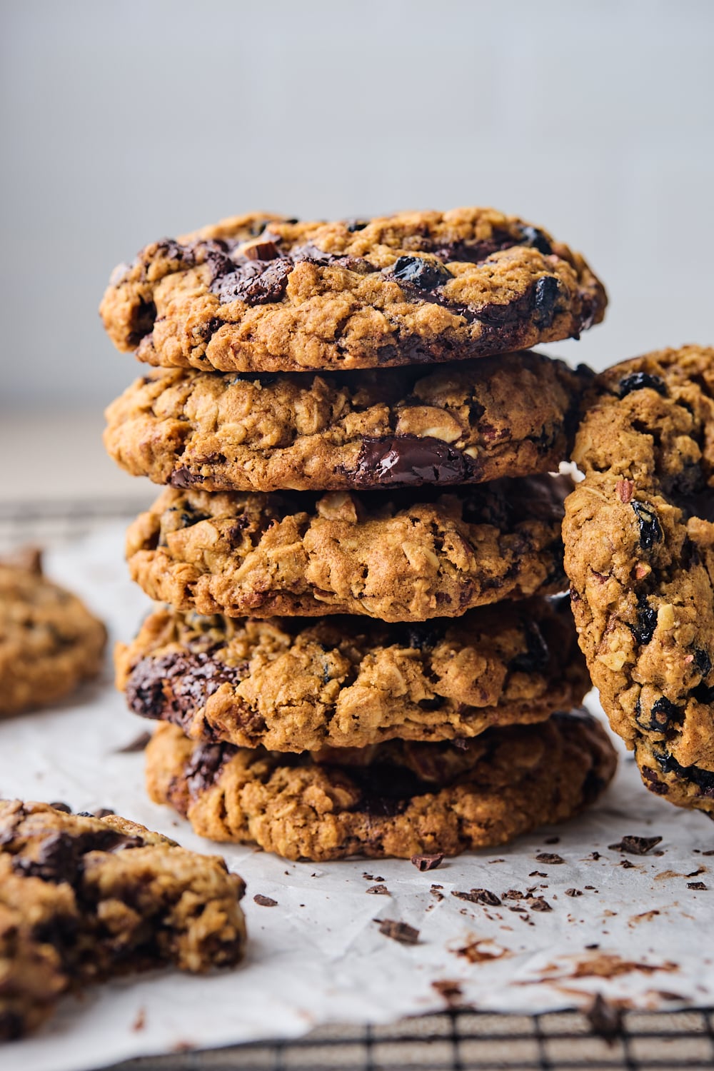 Big and Chewy Oatmeal Chocolate Chunk Cookies