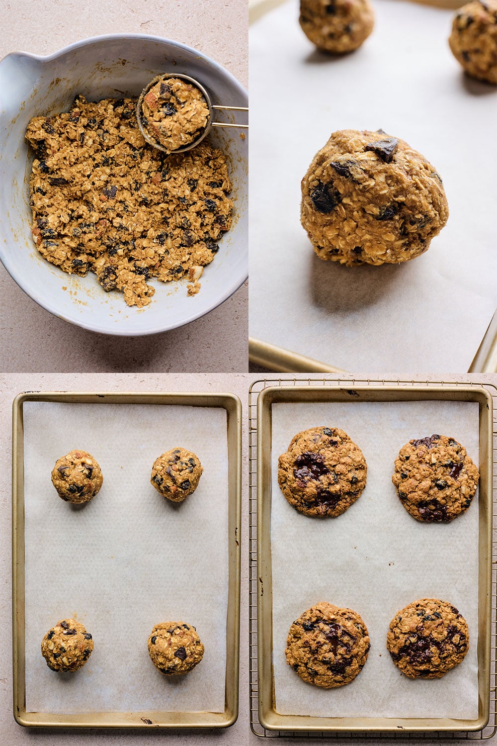 Big and Chewy Oatmeal Chocolate Chunk Cookies