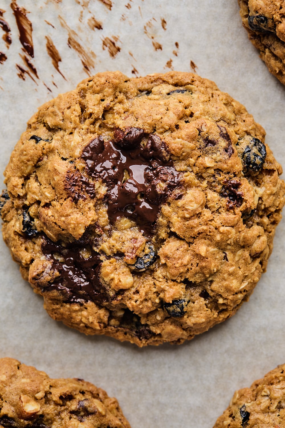 Big and Chewy Oatmeal Chocolate Chunk Cookies