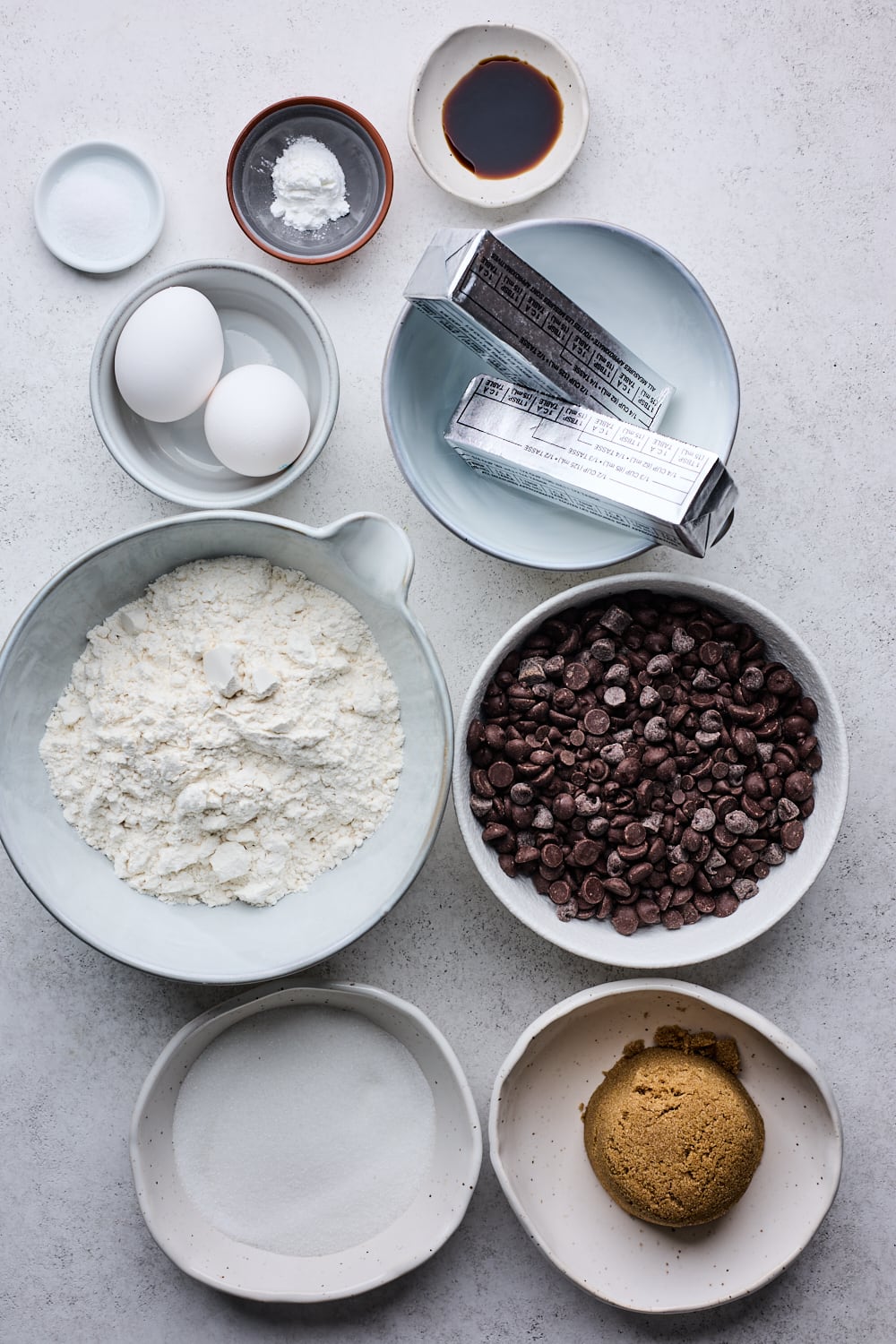 Classic Chocolate Chip Cookie Bars Ingredients