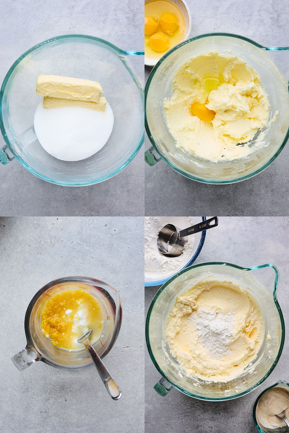 Lemon Pound Cake Step By Step Instructions part 1