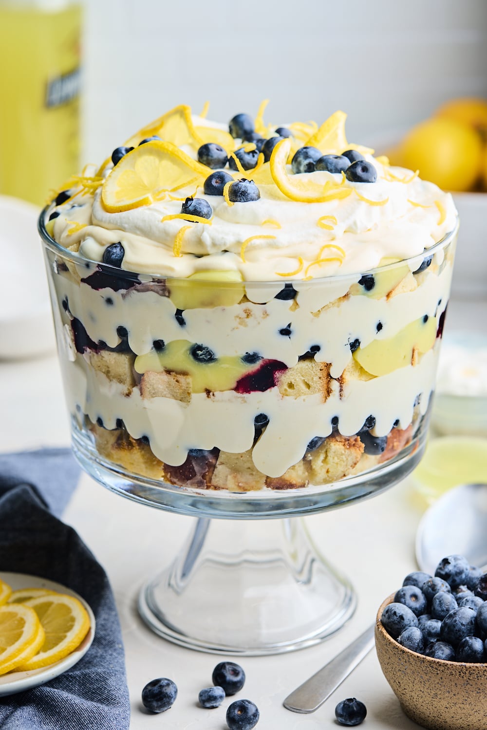 Lemon Blueberry Cheesecake Trifle