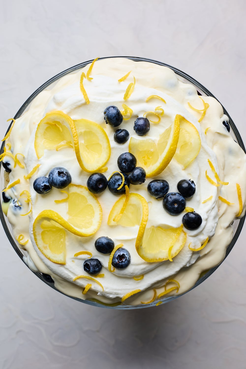 Lemon Blueberry Cheesecake Trifle