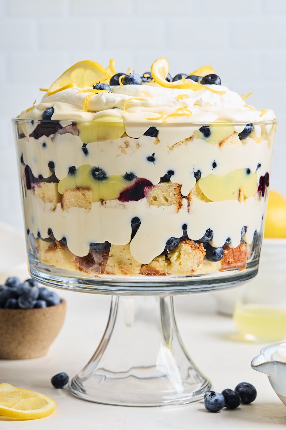 Lemon Blueberry Cheesecake Trifle