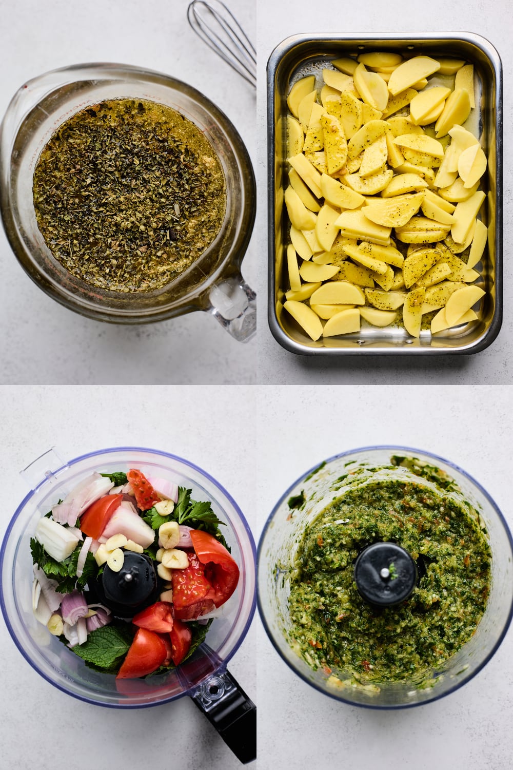 One Pan Greek Meatballs and Lemon Potatoes