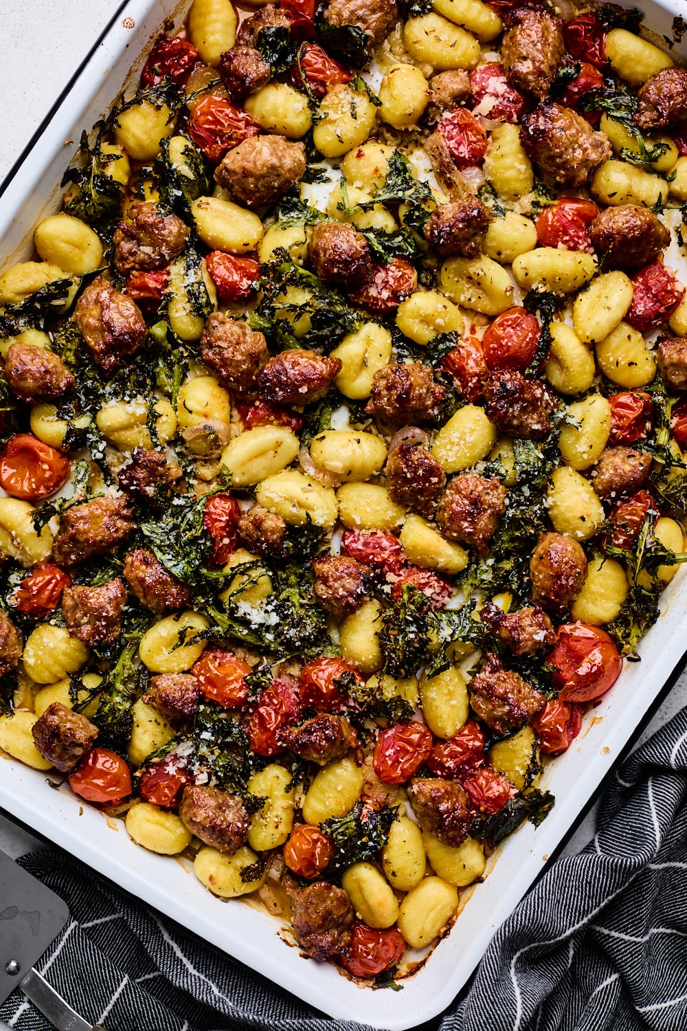 Sheet Pan Gnocchi With Sausage and Rapini