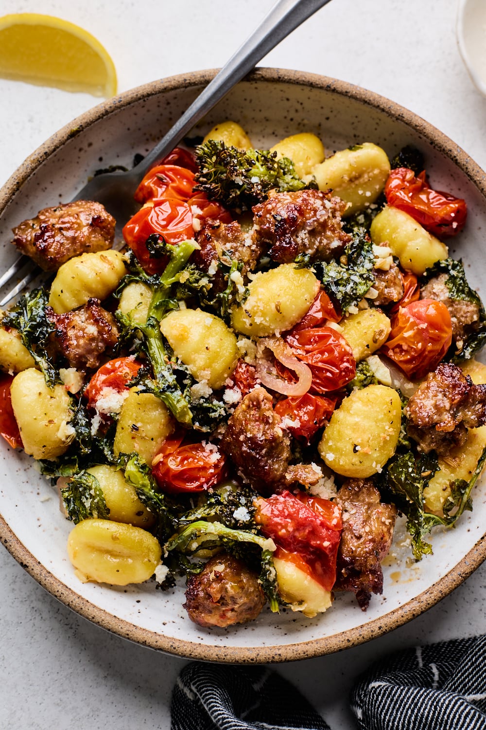 Sheet Pan Gnocchi With Sausage and Rapini