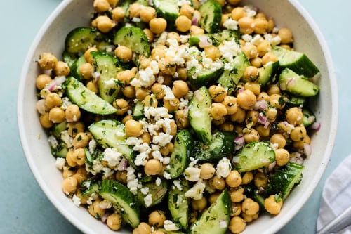 Cucumber Chickpea Salad