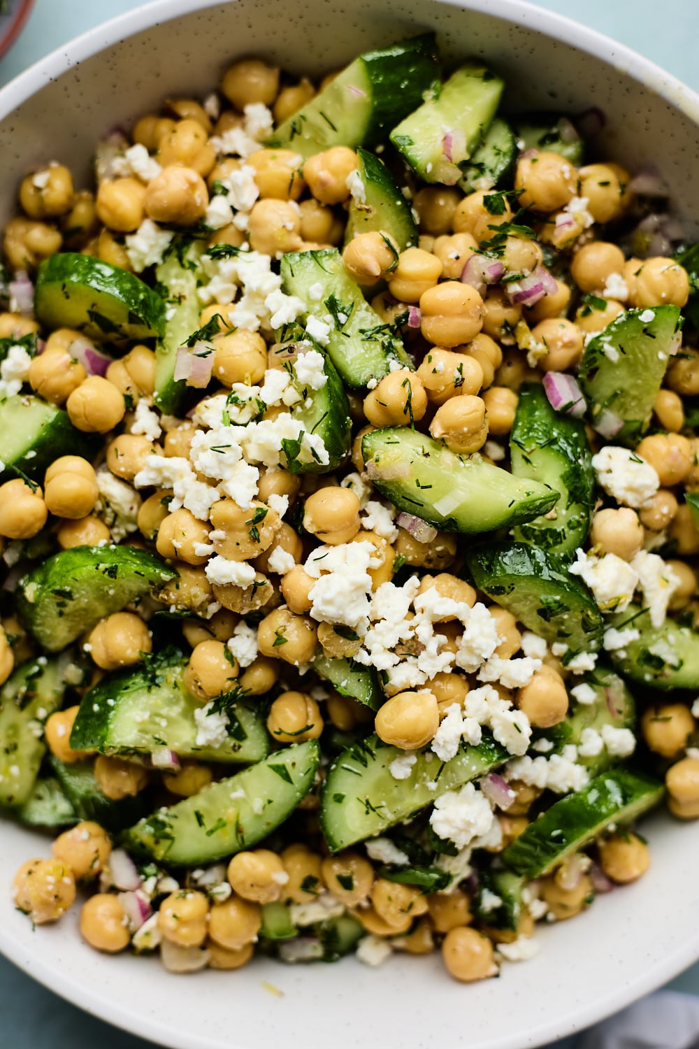 Cucumber Chickpea Salad