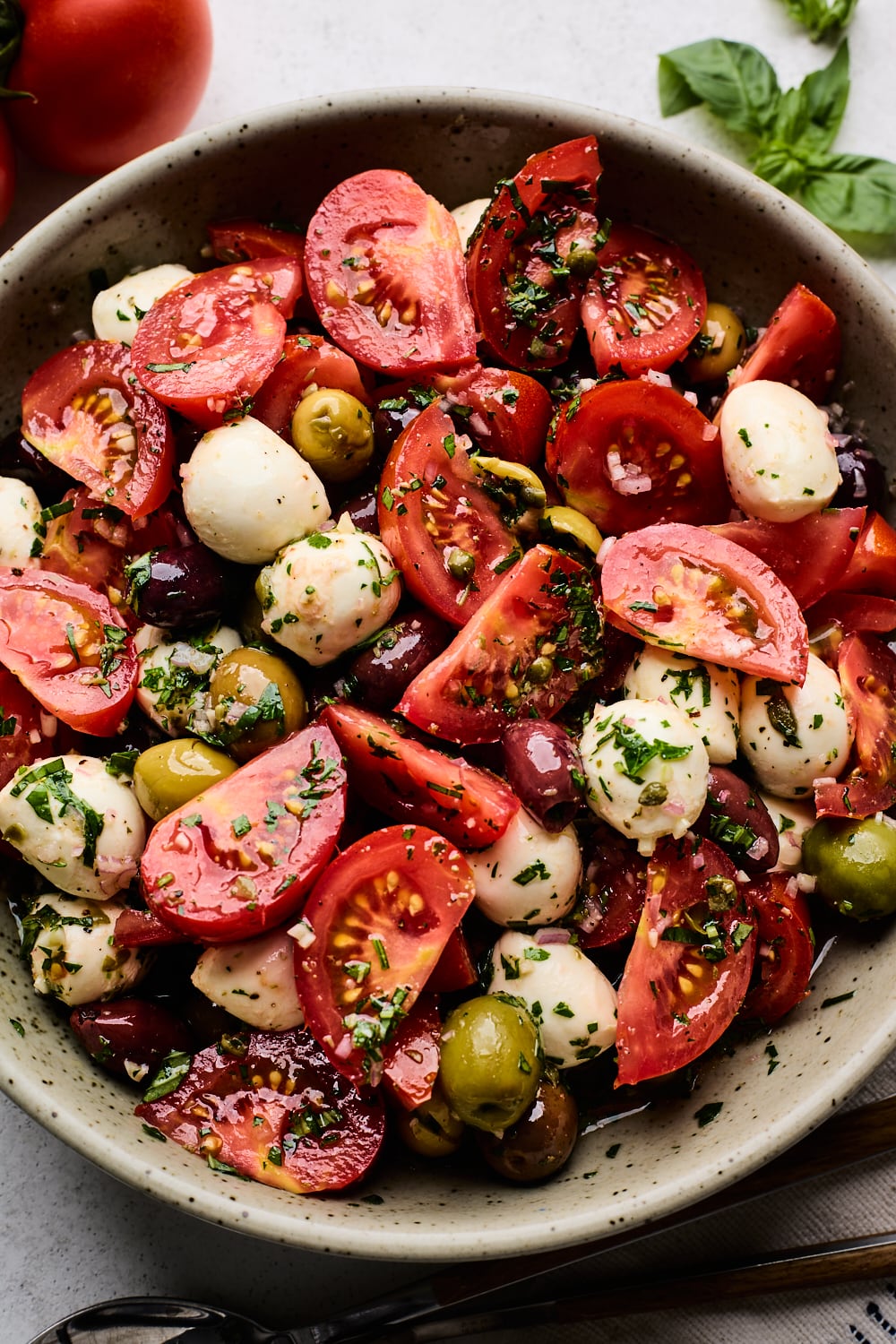 Marinated tomato salad