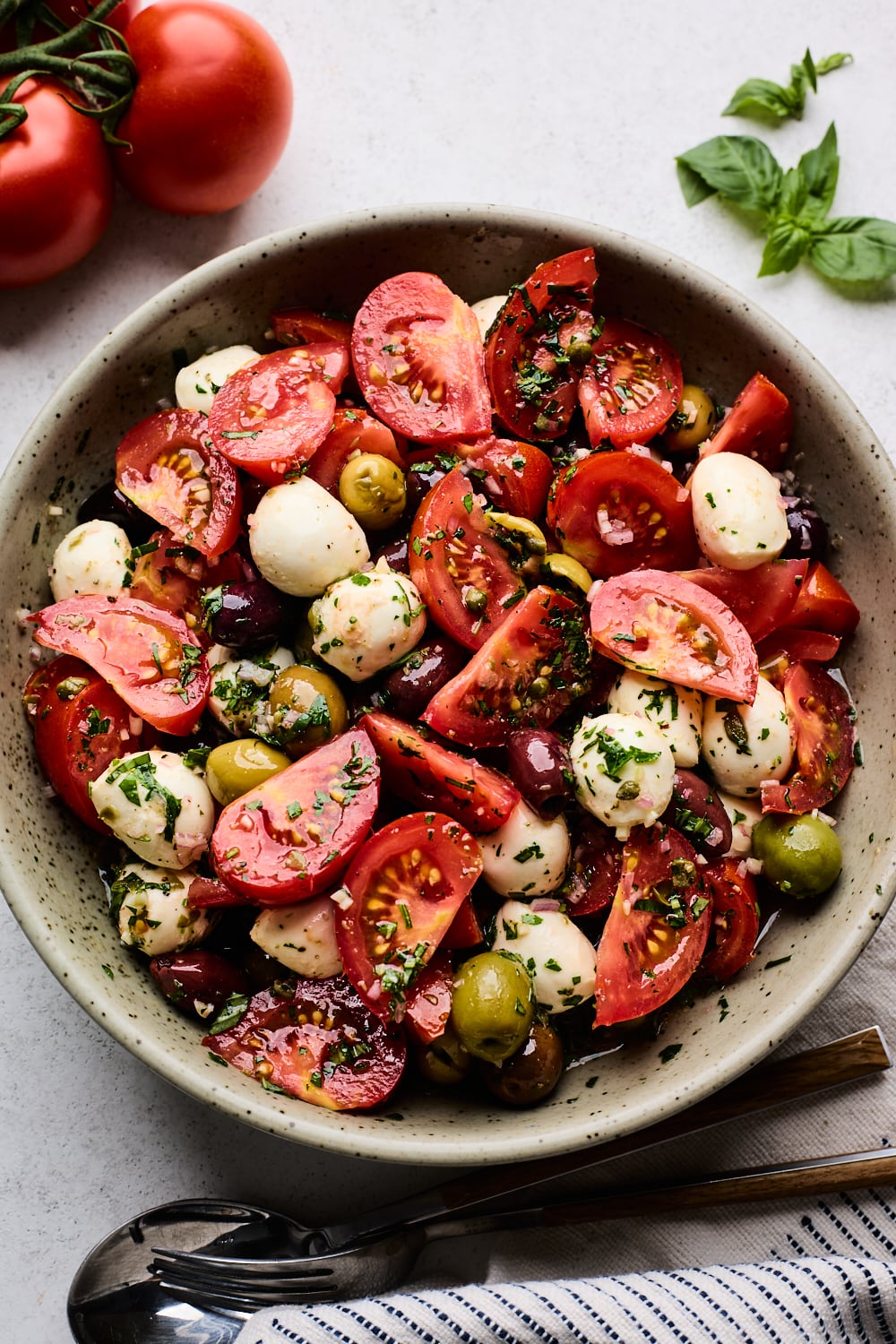 Marinated tomato salad