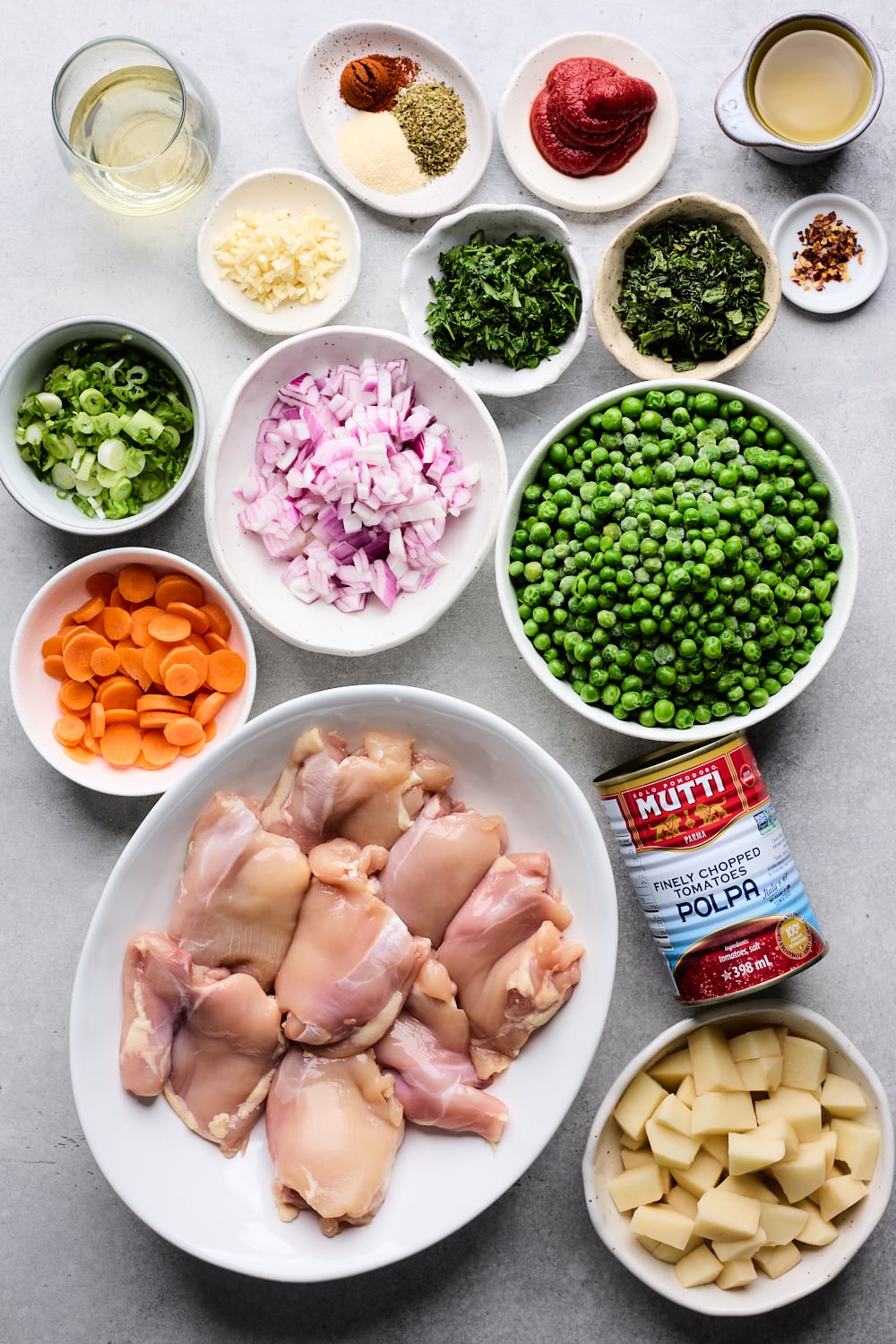 One Pan Greek Peas and Chicken