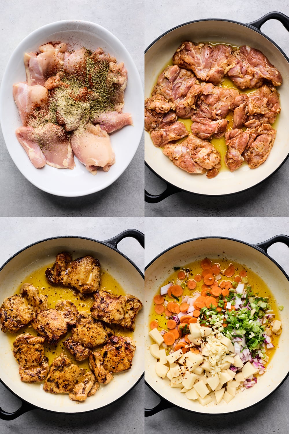 One Pan Greek Peas and Chicken