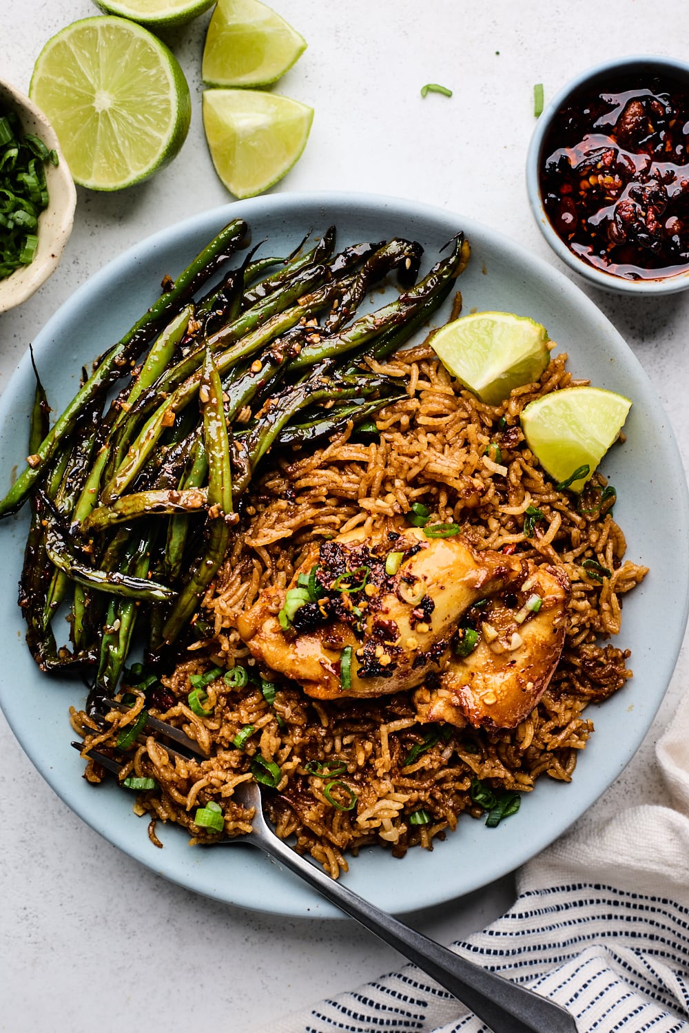 One Pan Hainanese Chicken Rice