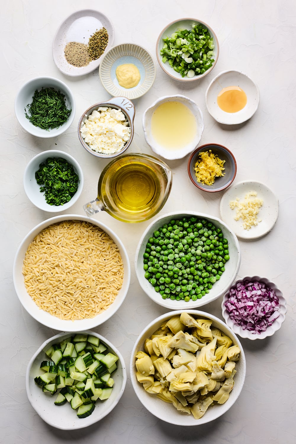 Greek Artichoke Orzo Pasta Salad