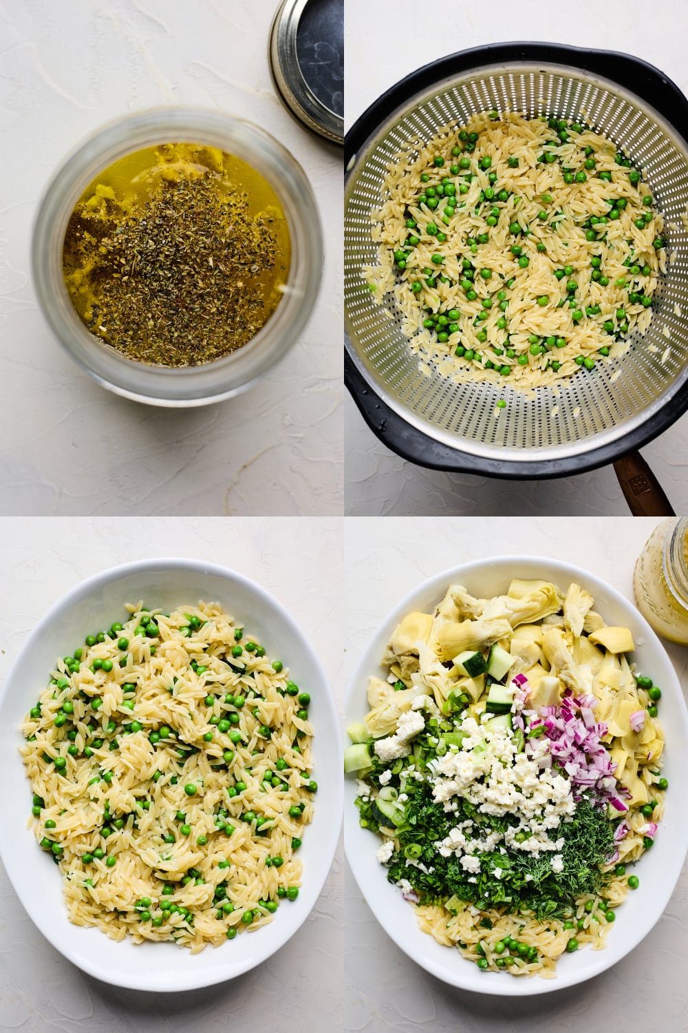 Greek Artichoke Orzo Pasta Salad