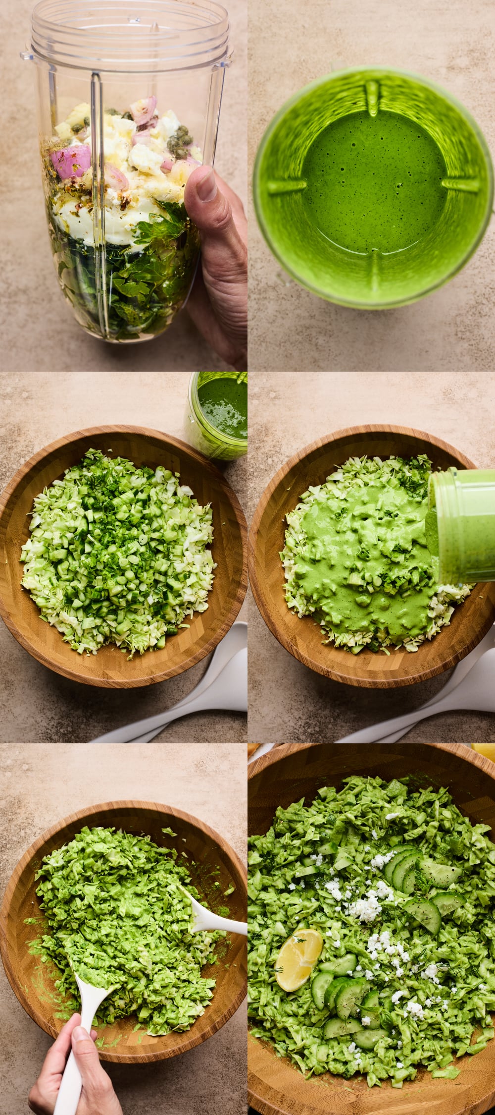Green Goddess Salad - Greek Style