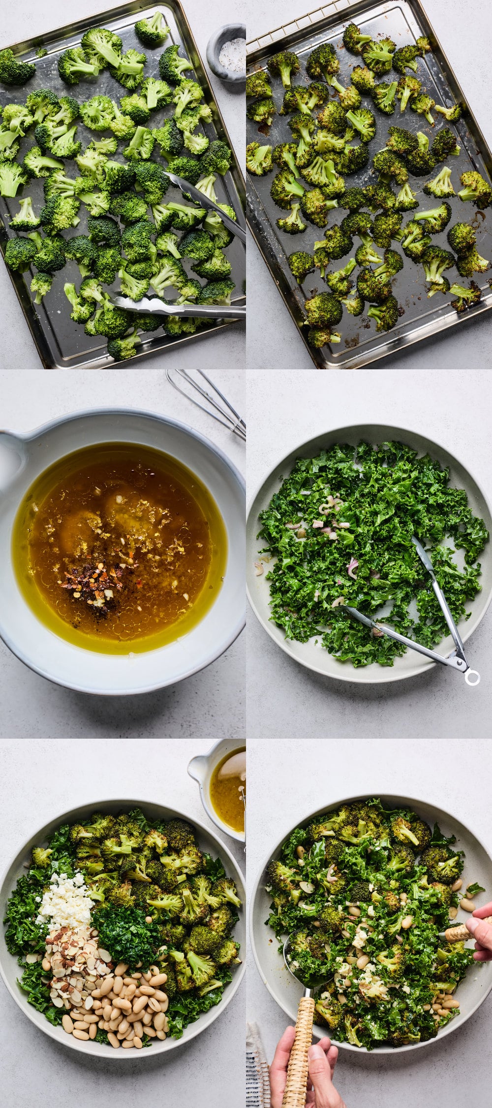 Lemony Roasted Broccoli Salad With White Beans and Kale
