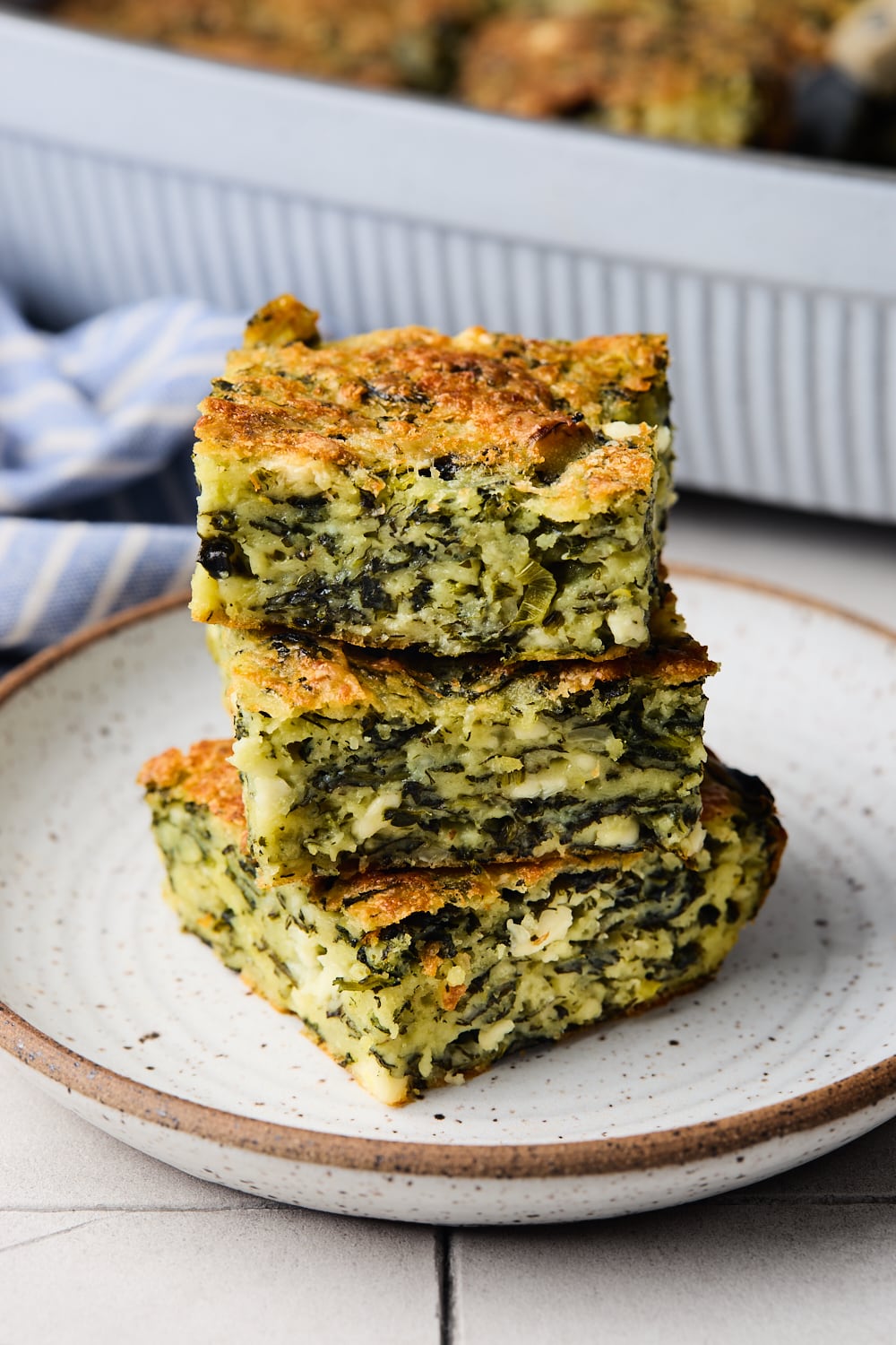 Crustless Spinach Pie