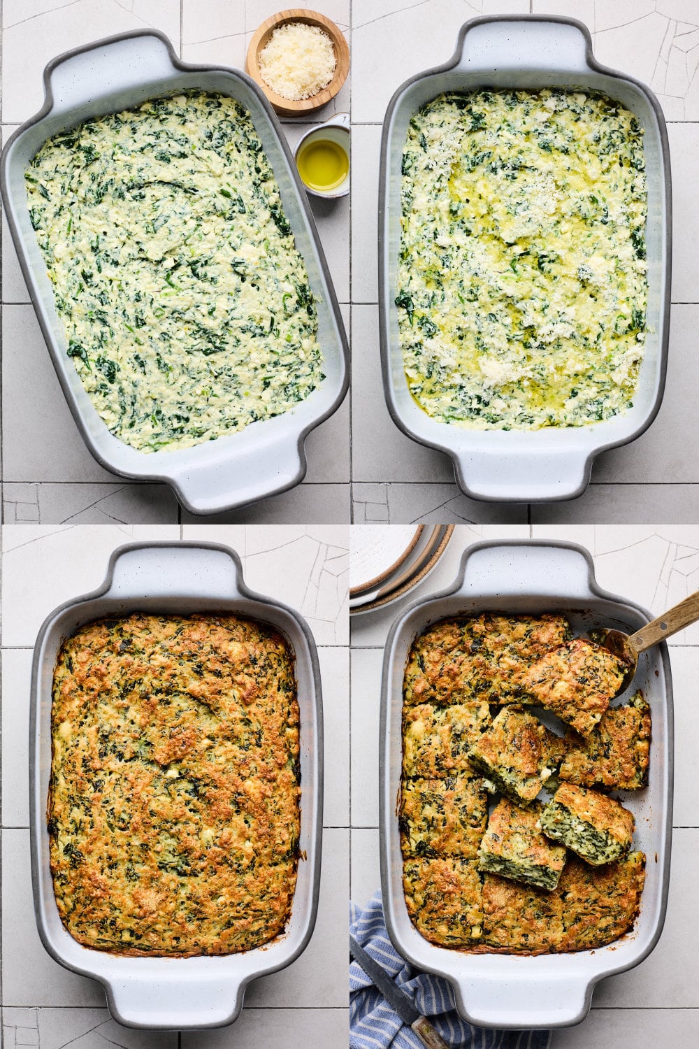 Crustless Spinach Pie