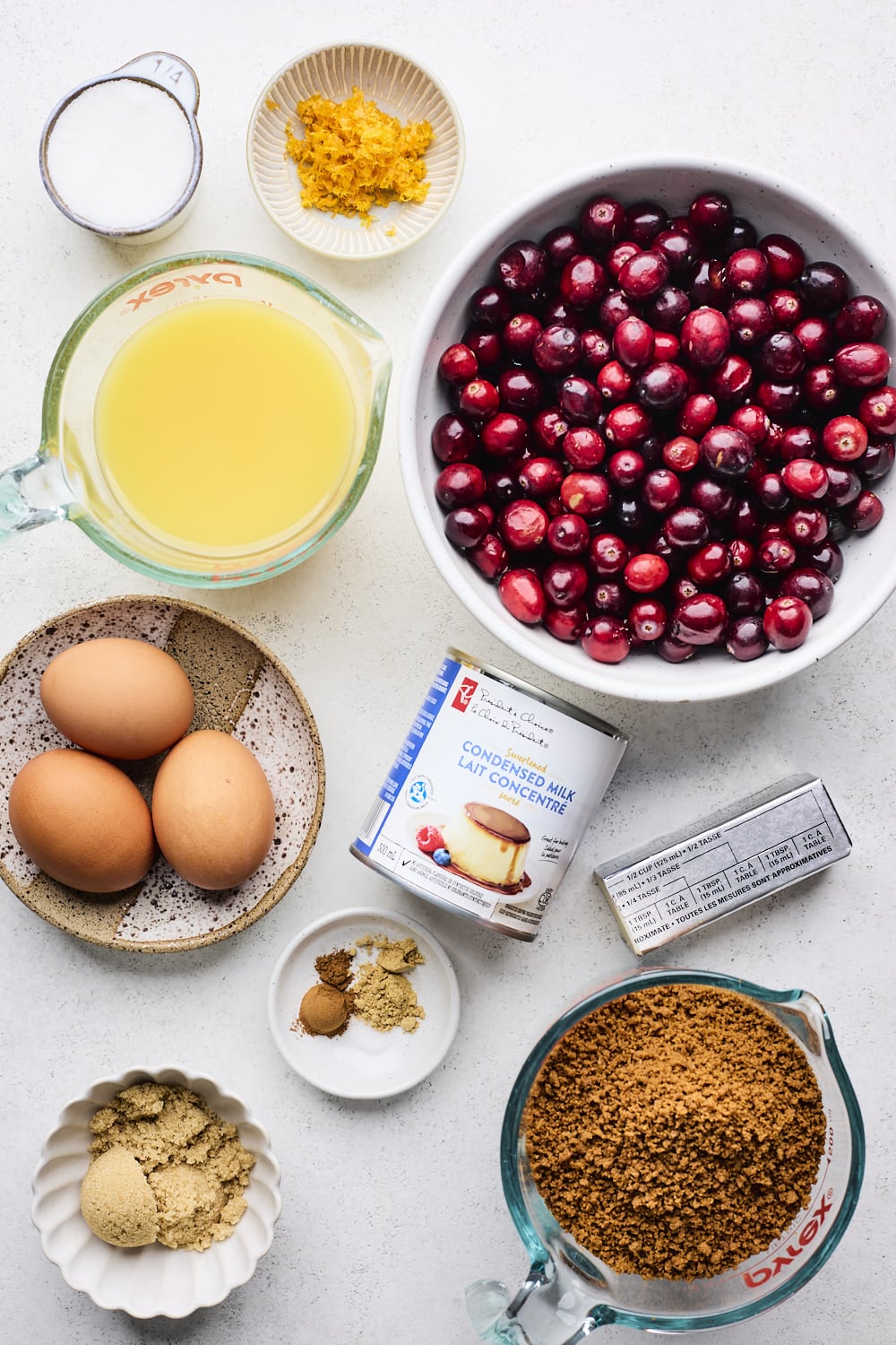 Cranberry Orange Custard Tart