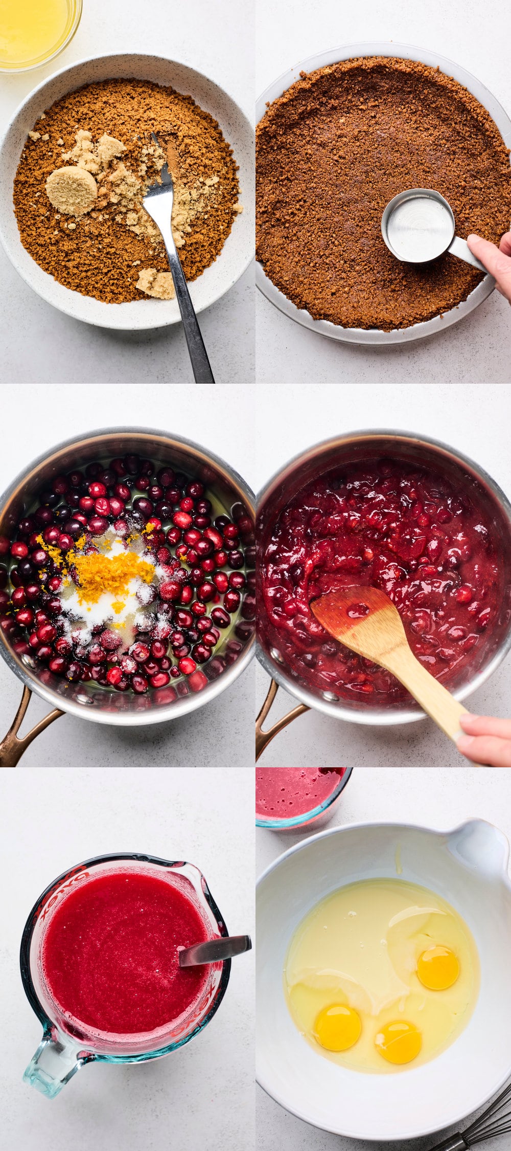 Cranberry Orange Custard Tart