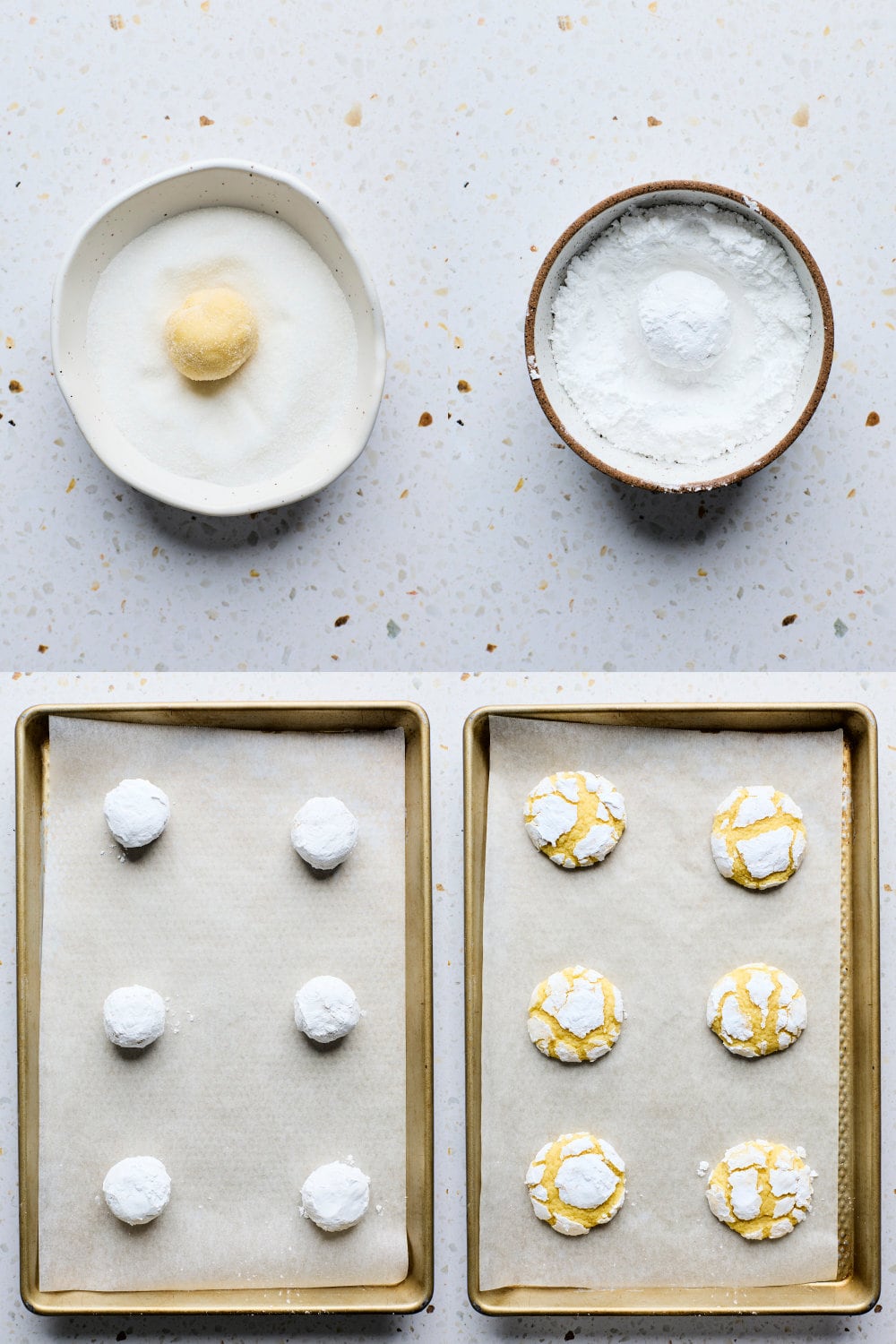 Lemon Crinkle Cookies