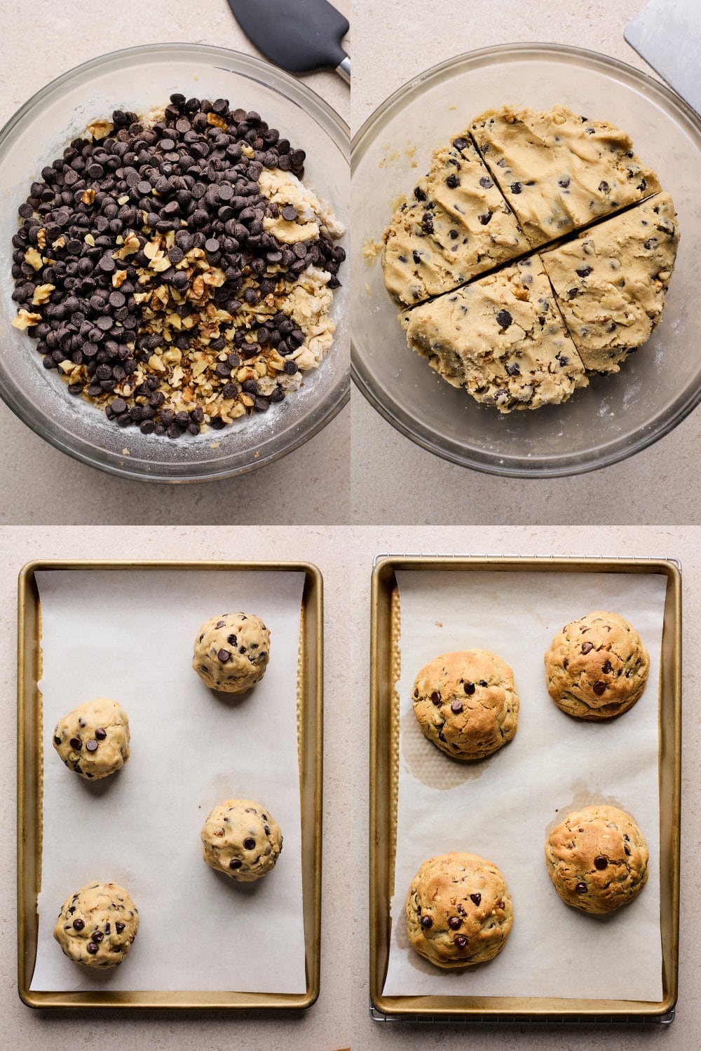 Giant New York Style (Levain bakery) Chocolate Chip Cookies