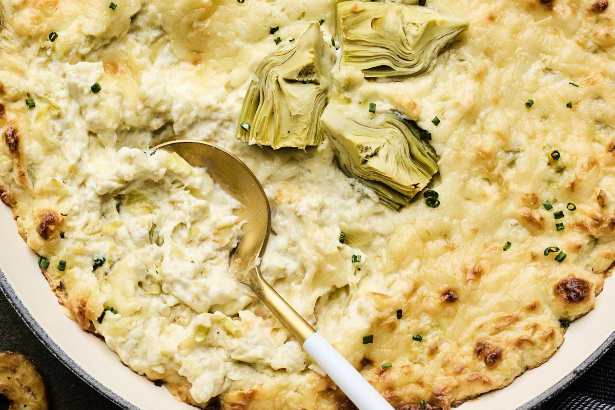 Baked Artichoke and Asiago Dip