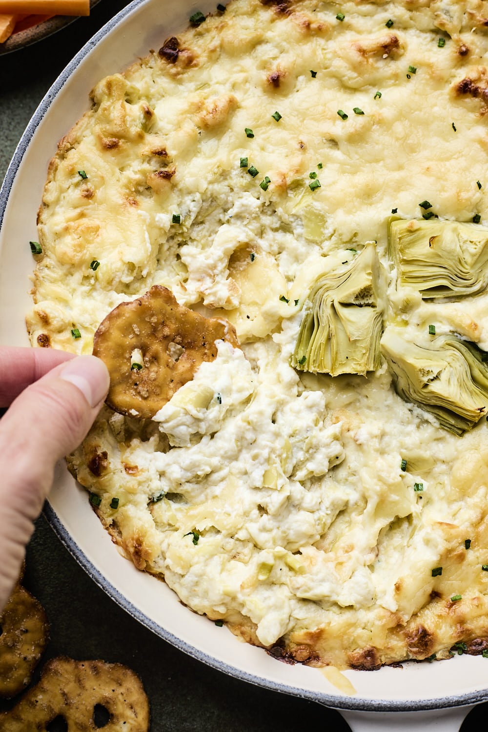 Baked Artichoke and Asiago Dip