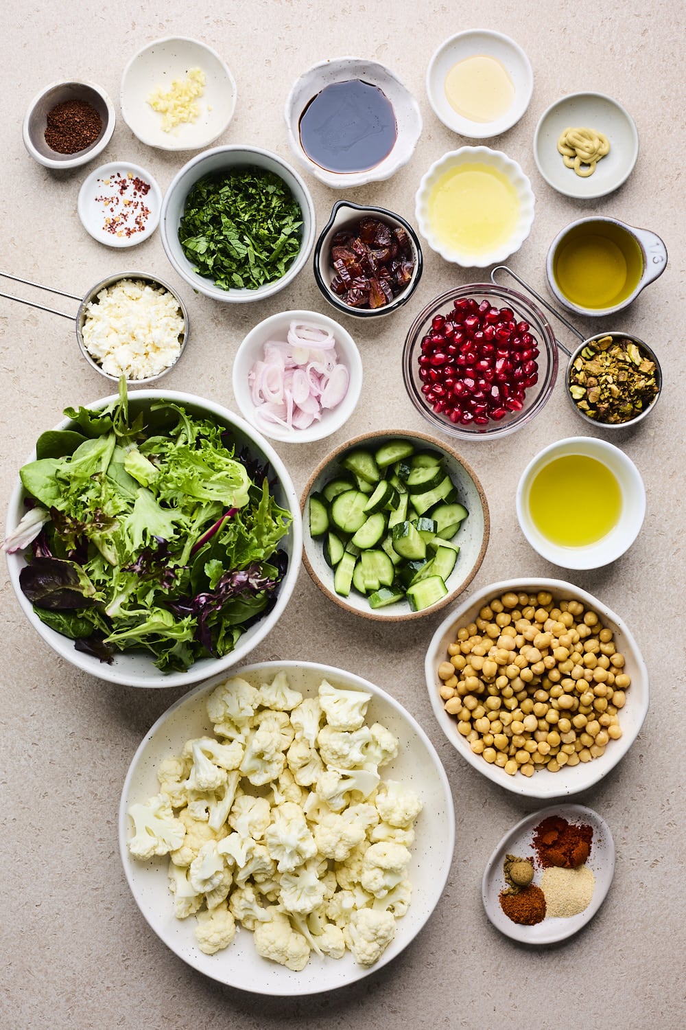 Roasted Cauliflower and Chickpea Salad
