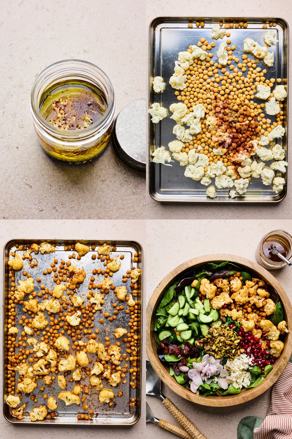Roasted Cauliflower and Chickpea Salad