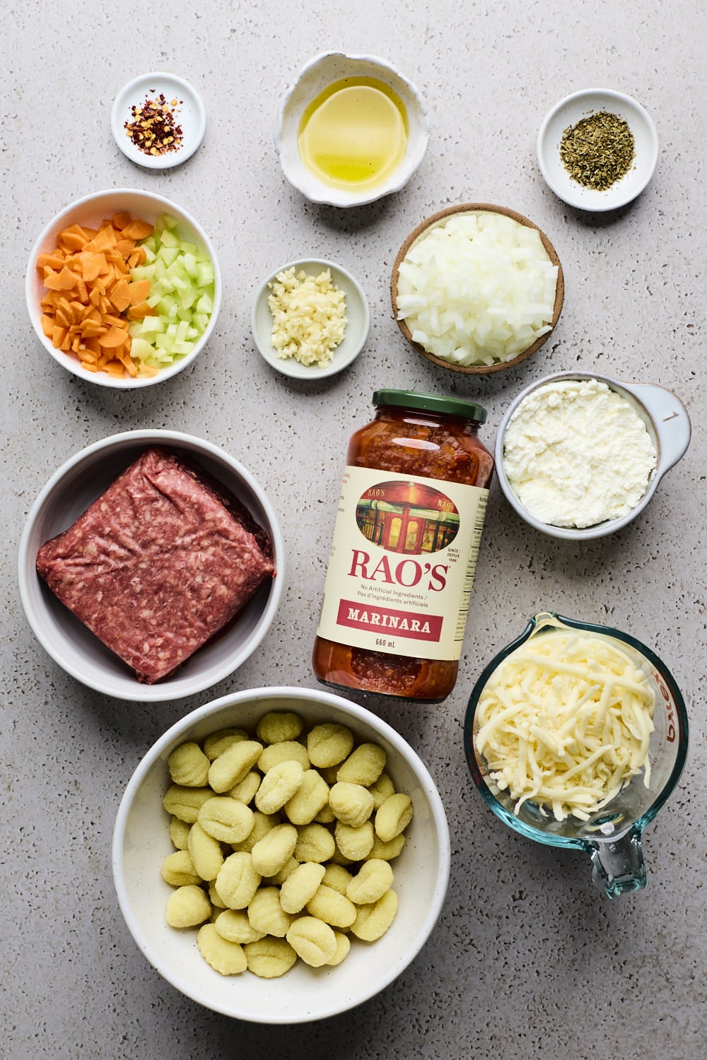 One Pan Baked Gnocchi Bolognese