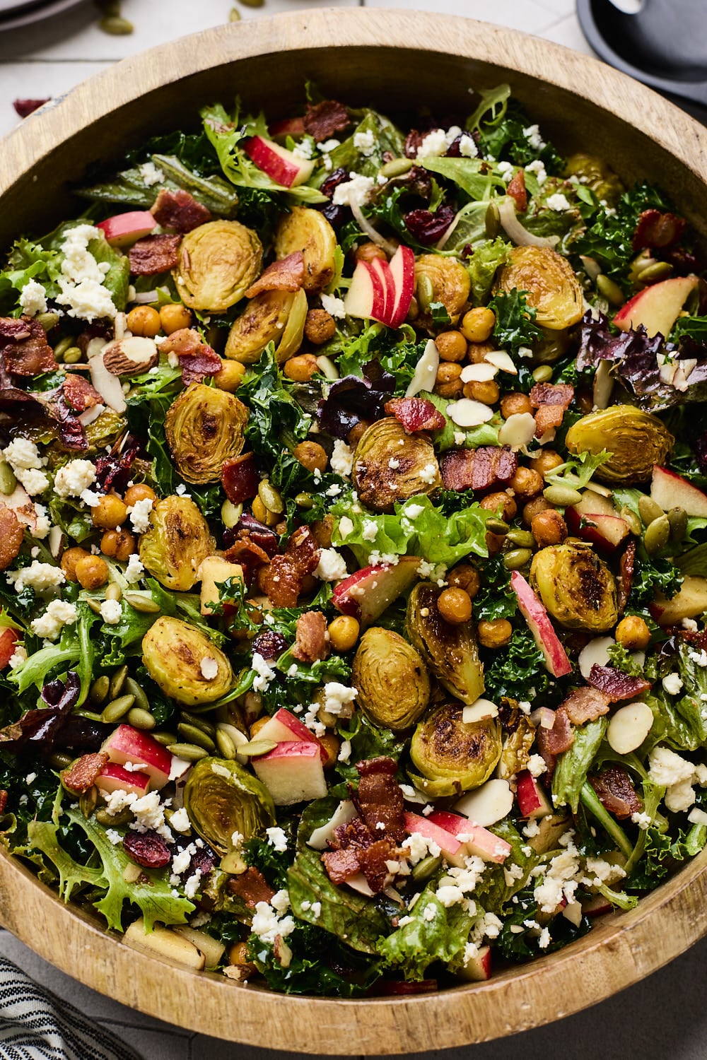 Roasted Brussels Sprout and Chickpea Salad