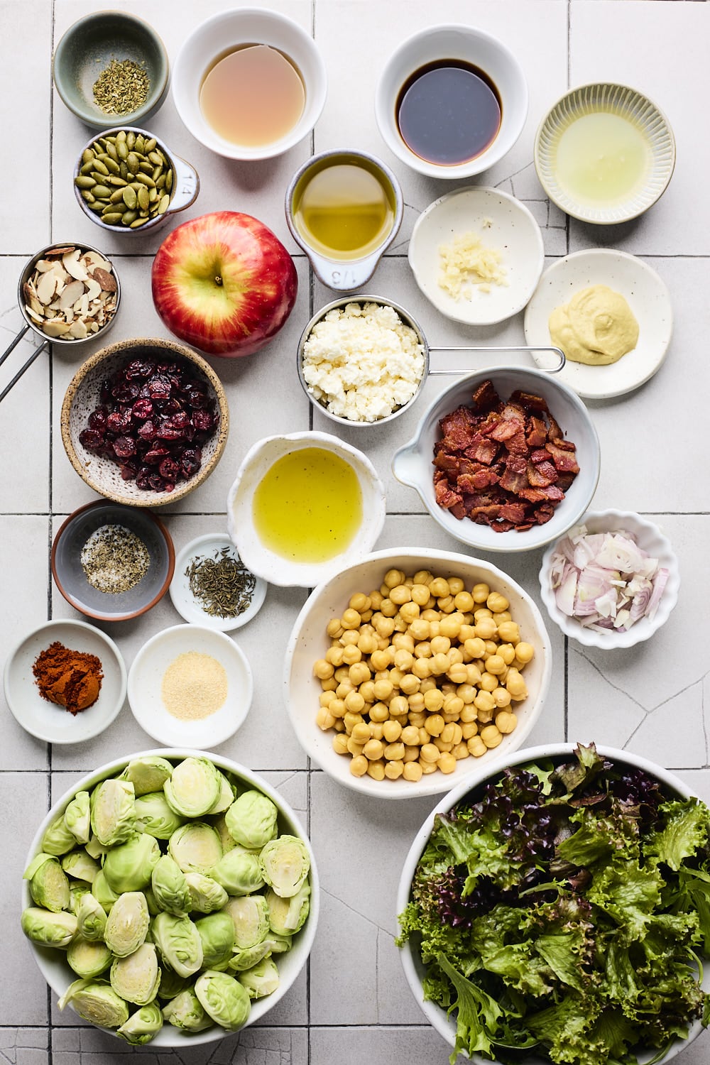 Roasted Brussels Sprout and Chickpea Salad