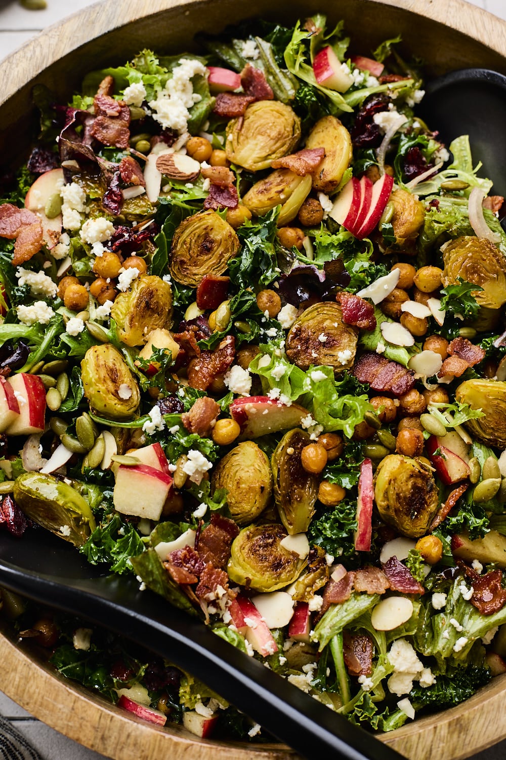 Roasted Brussels Sprout and Chickpea Salad