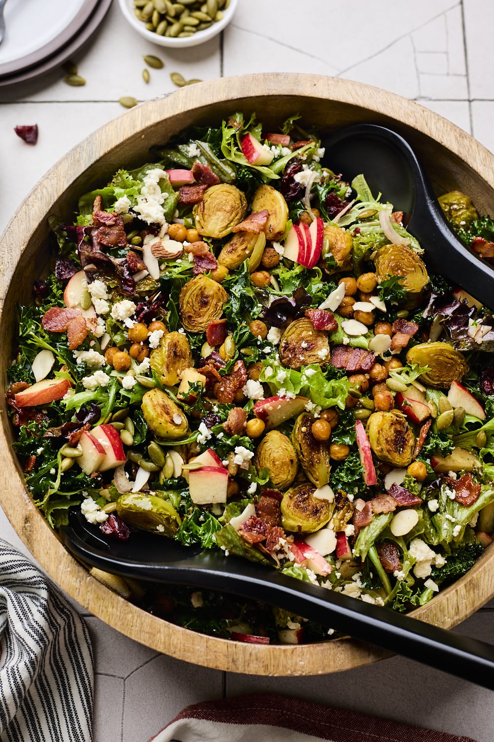 Roasted Brussels Sprout and Chickpea Salad