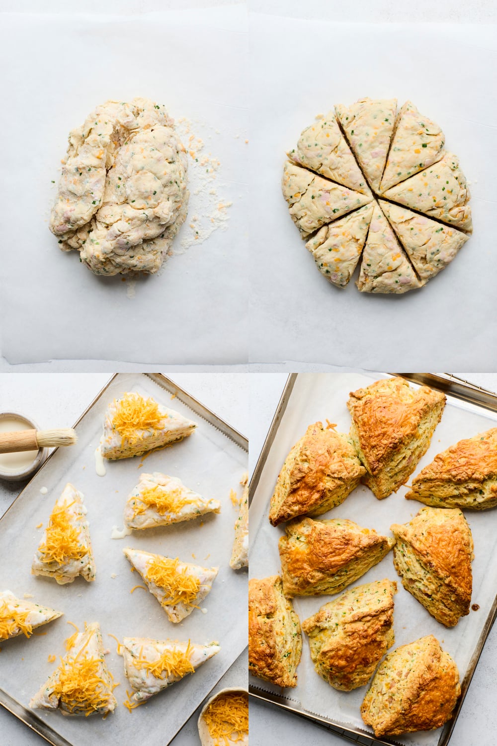 Bakery Style Ham and Cheddar Scones
