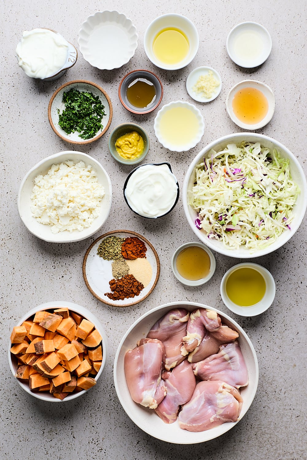 Sheetpan Hot Honey Sweet Potato Bowls
