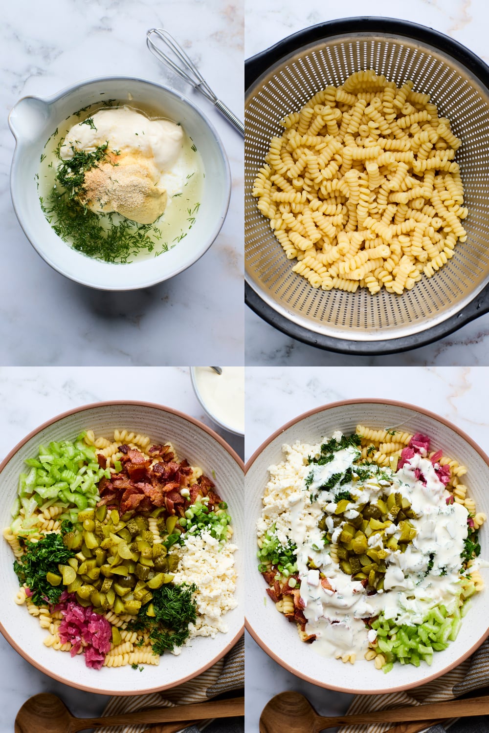 Creamy Dill Pickle Pasta Salad